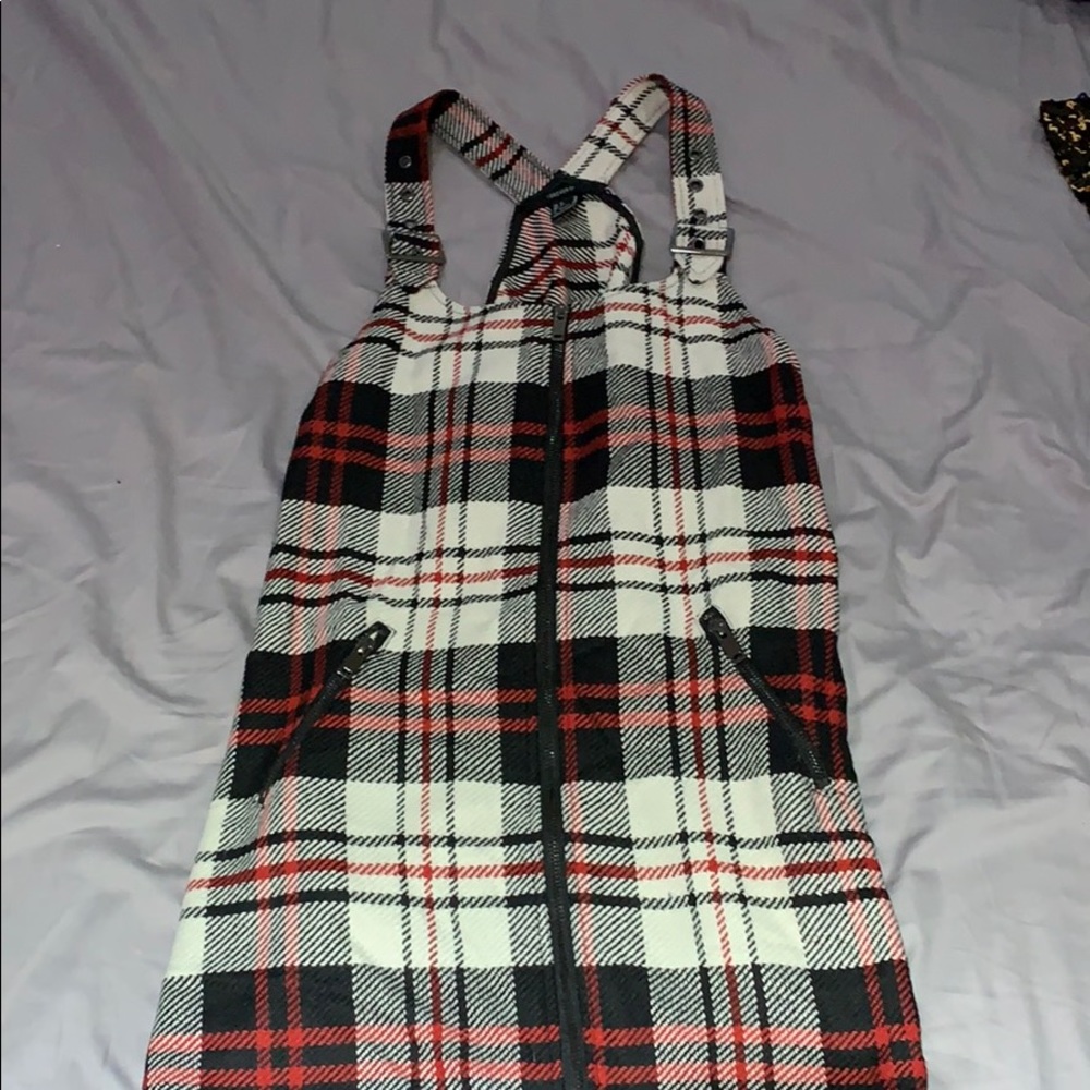 Plaid mini skirt